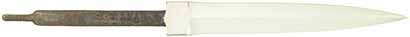 Forged Carbon Steel Dagger Blade Blank,
6" blade,
from Solingen, Germany